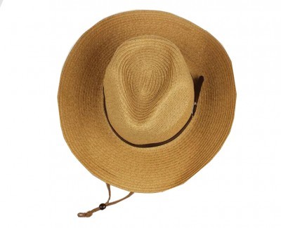 SKB003 Design Western Cowboy Hat Style Custom Foldable Straw Hat Style Foldable Customized Sunshade Hat Style Straw Hat Center front view